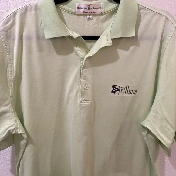 Fairway and Greene Mint green, large, Trillium golf shirt - Picture 3 of 6